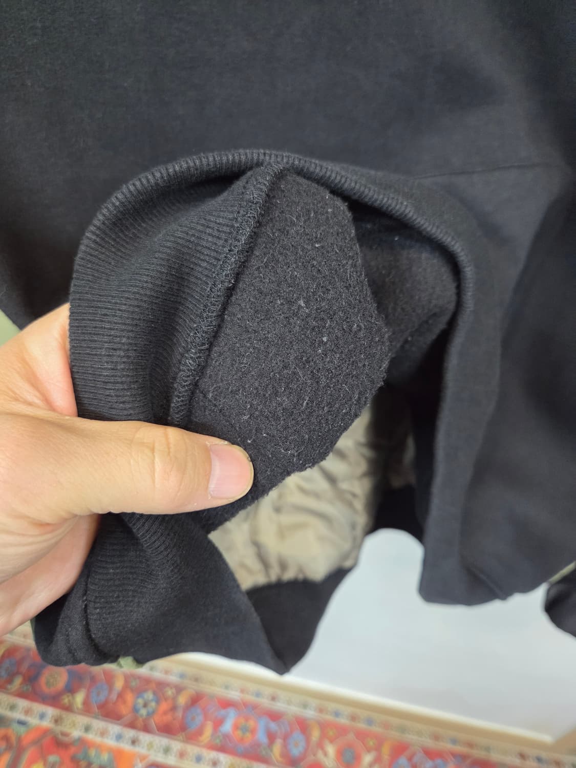 세컨드 아카이브 퀄팅 기모 패딩 맨투맨 xl 오버핏  상품이미지8