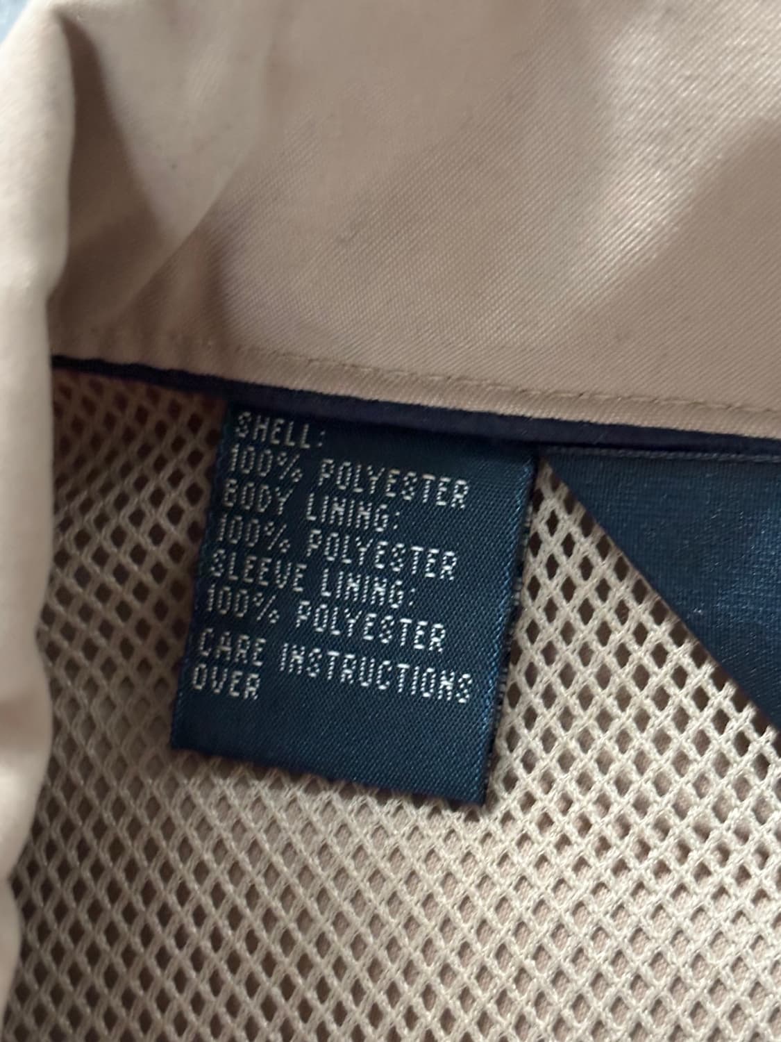 Polo 폴로 랄프로렌 베이지컬러 폴리쉘 아노락 자켓 상품이미지4