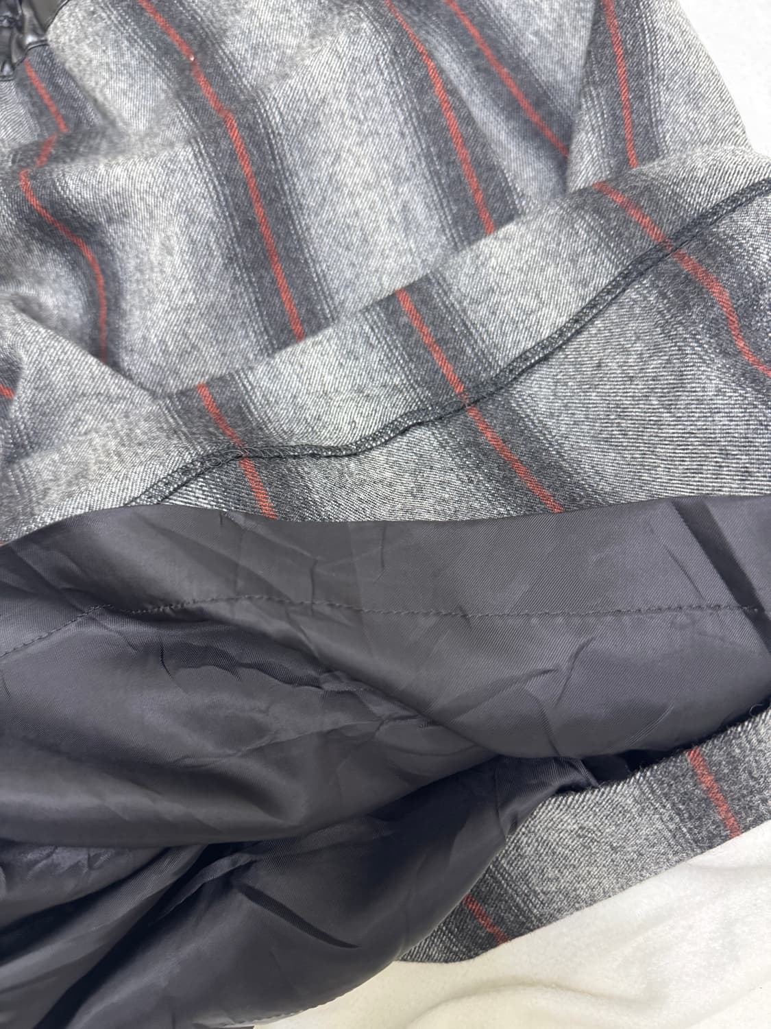 고스로리 레더 데빌 모직 미디 스커트 상품이미지7