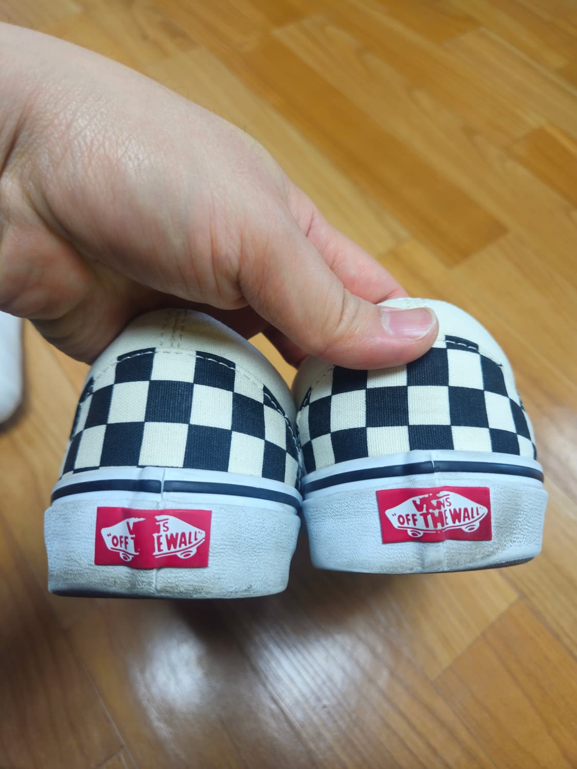 반스 체커보드 슬립온 블랙/화이트 280 상품이미지3