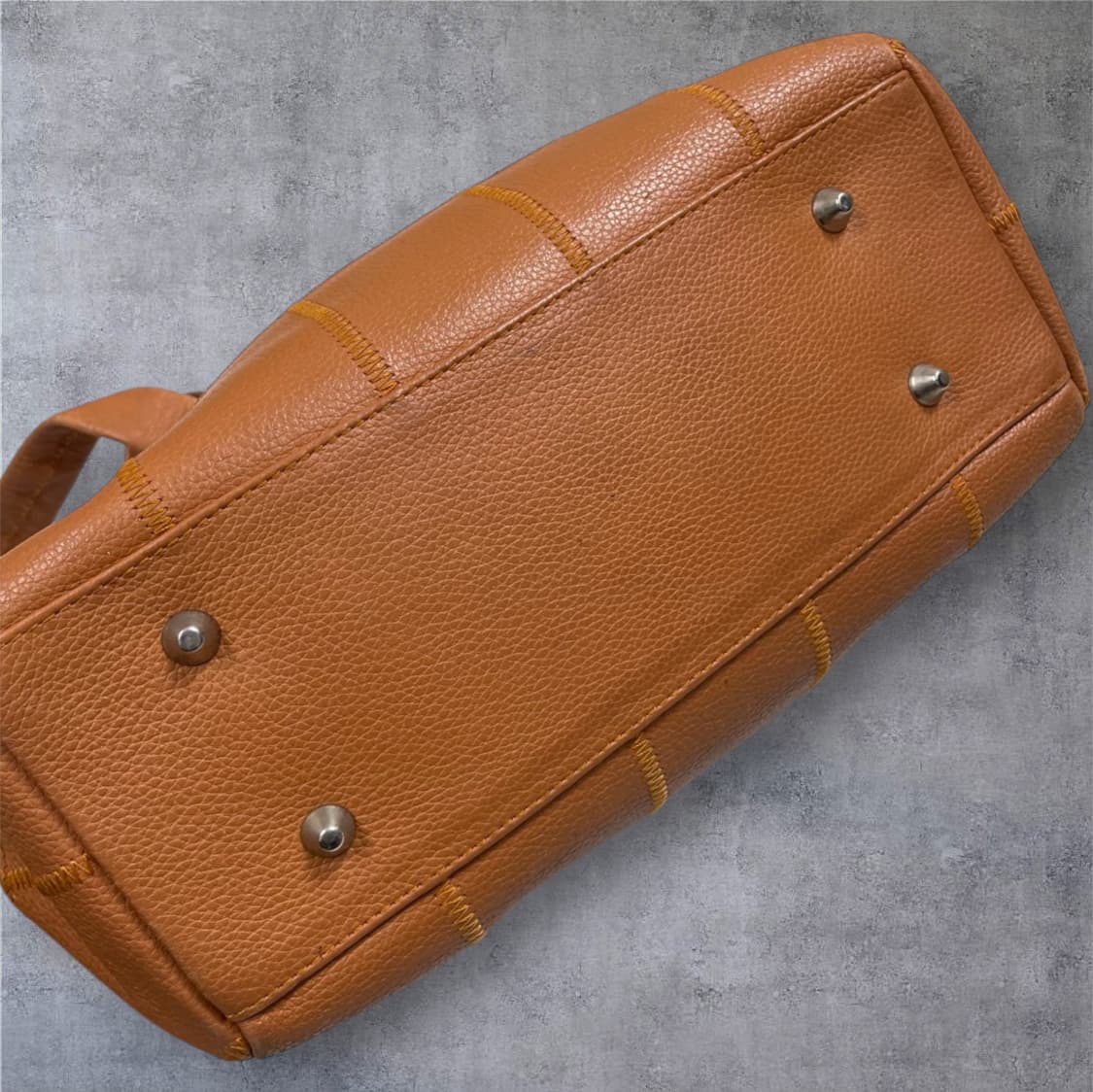 샤넬 Chanel 브라운 빈티지 가죽 보스턴백 숄더백 상품이미지4