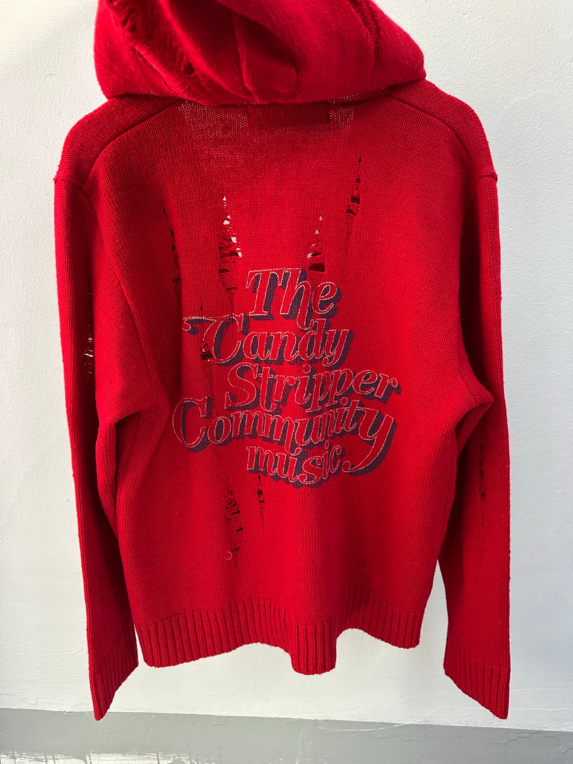 Candy Stripper 데미지 니트 가디건 상품이미지8