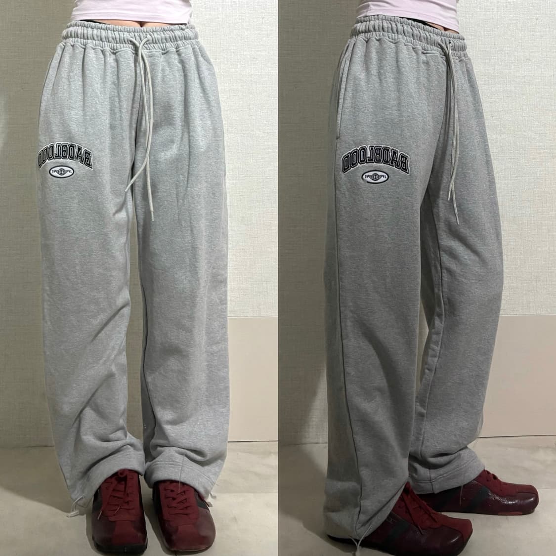 베드블러드 그레이 스웻 트레이닝팬츠 상품이미지1
