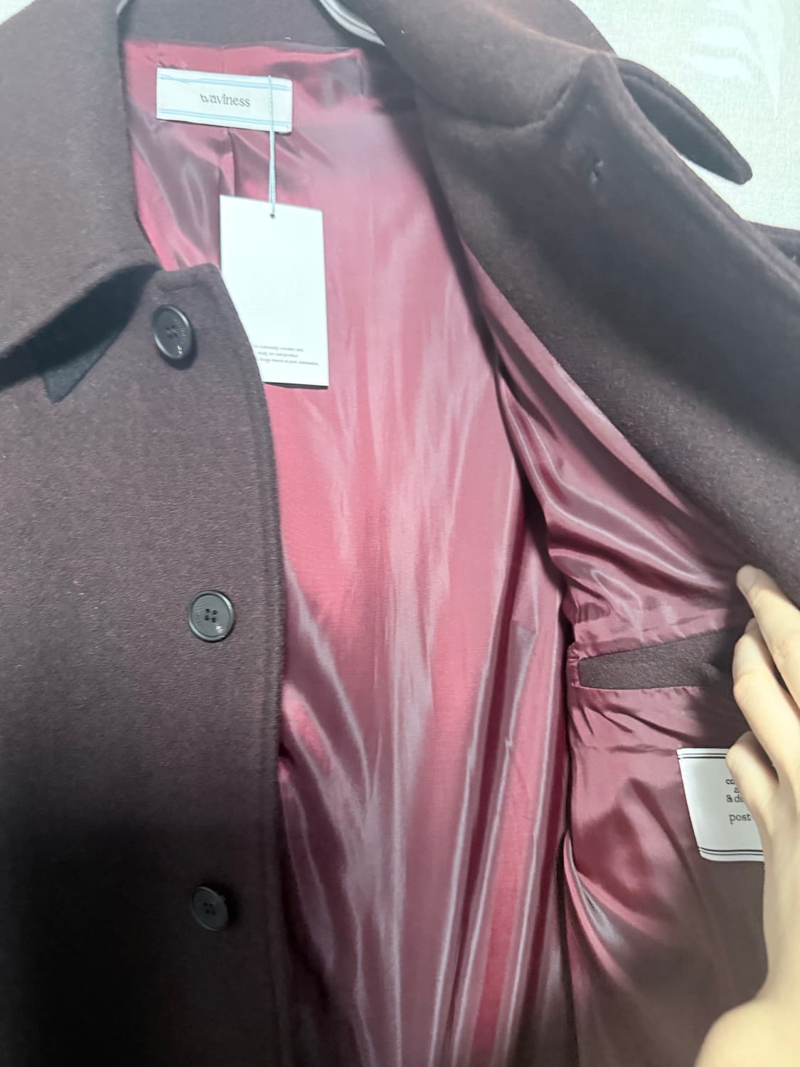 [미사용 새제품] 웨이비니스 맥코트 버건디 상품이미지4