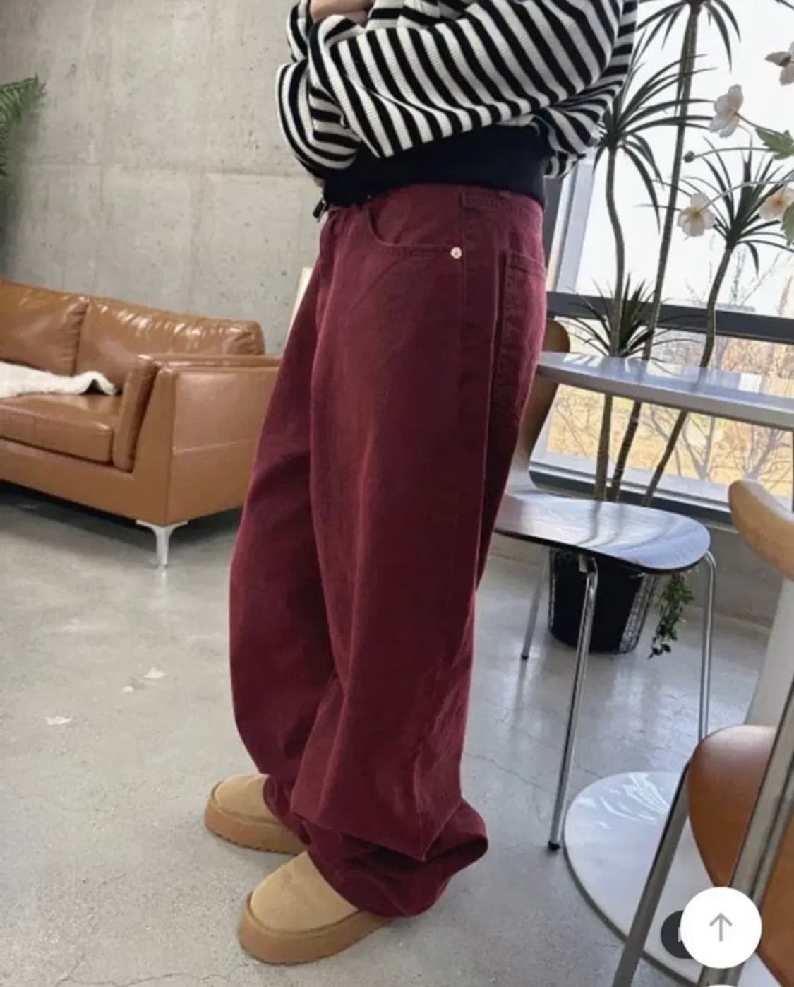 신시 OOTJ 딥 컬러 와이드 팬츠 바지 상품이미지3