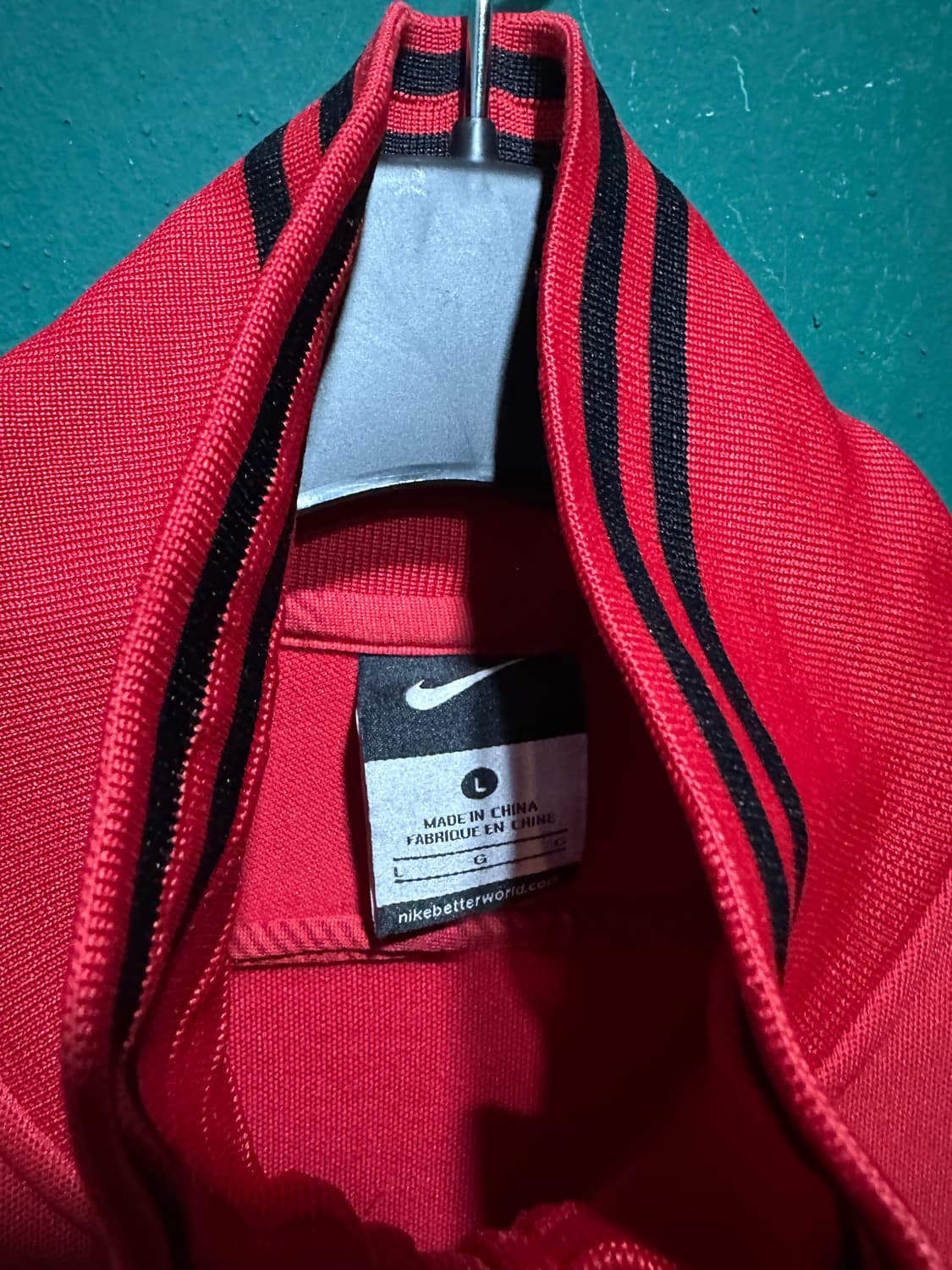 나이키 맨유 dhl 트랙탑져지 레드 L 상품이미지3