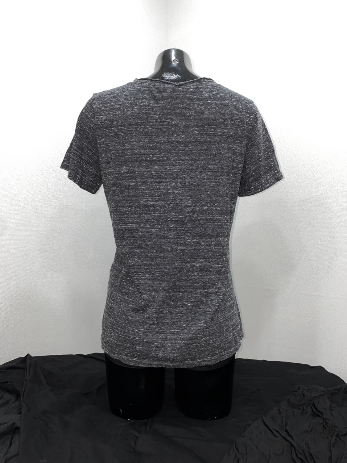 Studded Melange Grey T-Shirt 상품이미지4