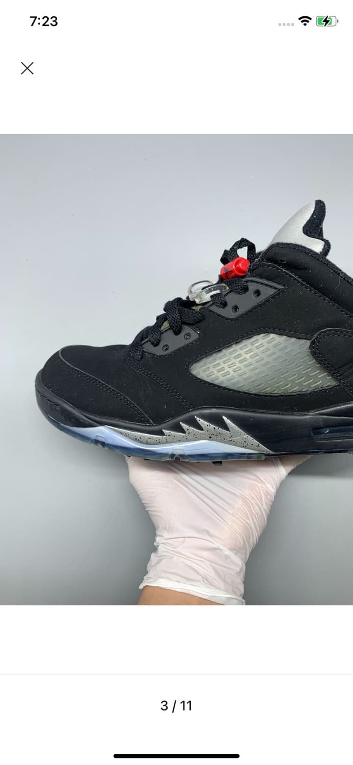 Jordan 5 Low Golf Black Metallic Silver  상품이미지3