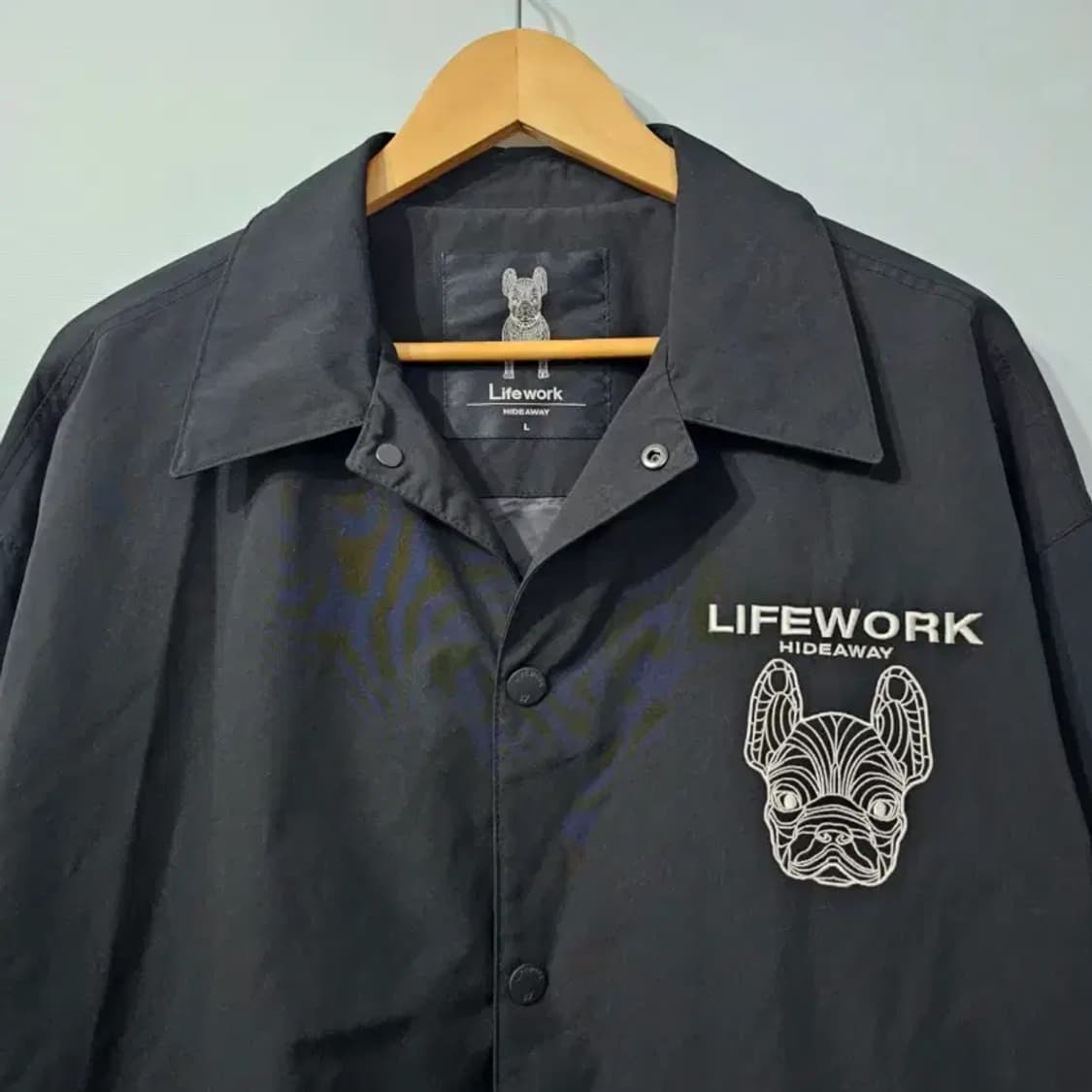 라이프워크 오버핏 코치자켓 블랙 100 상품이미지10