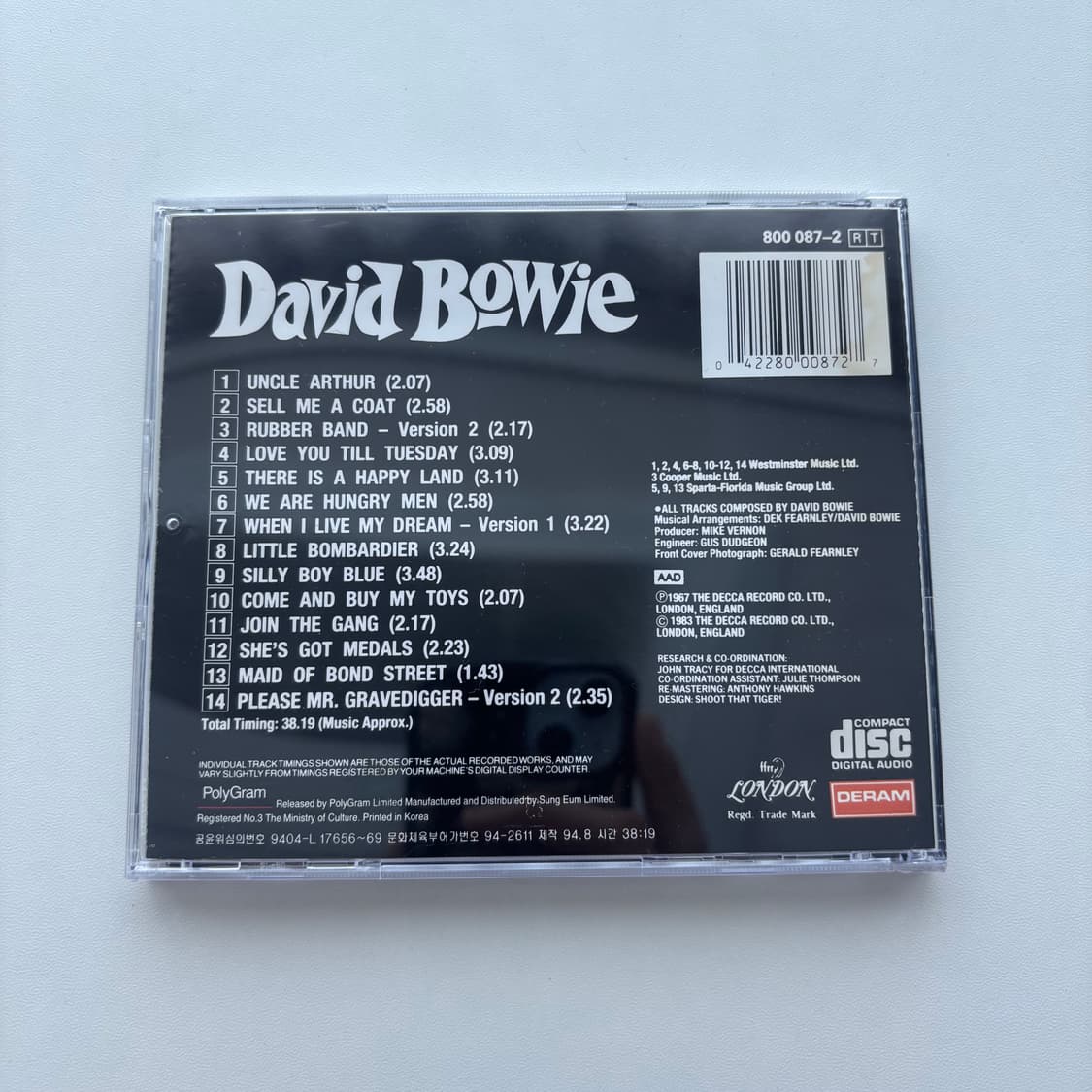 David Bowie (데이비드 보위) - David Bowie 상품이미지2