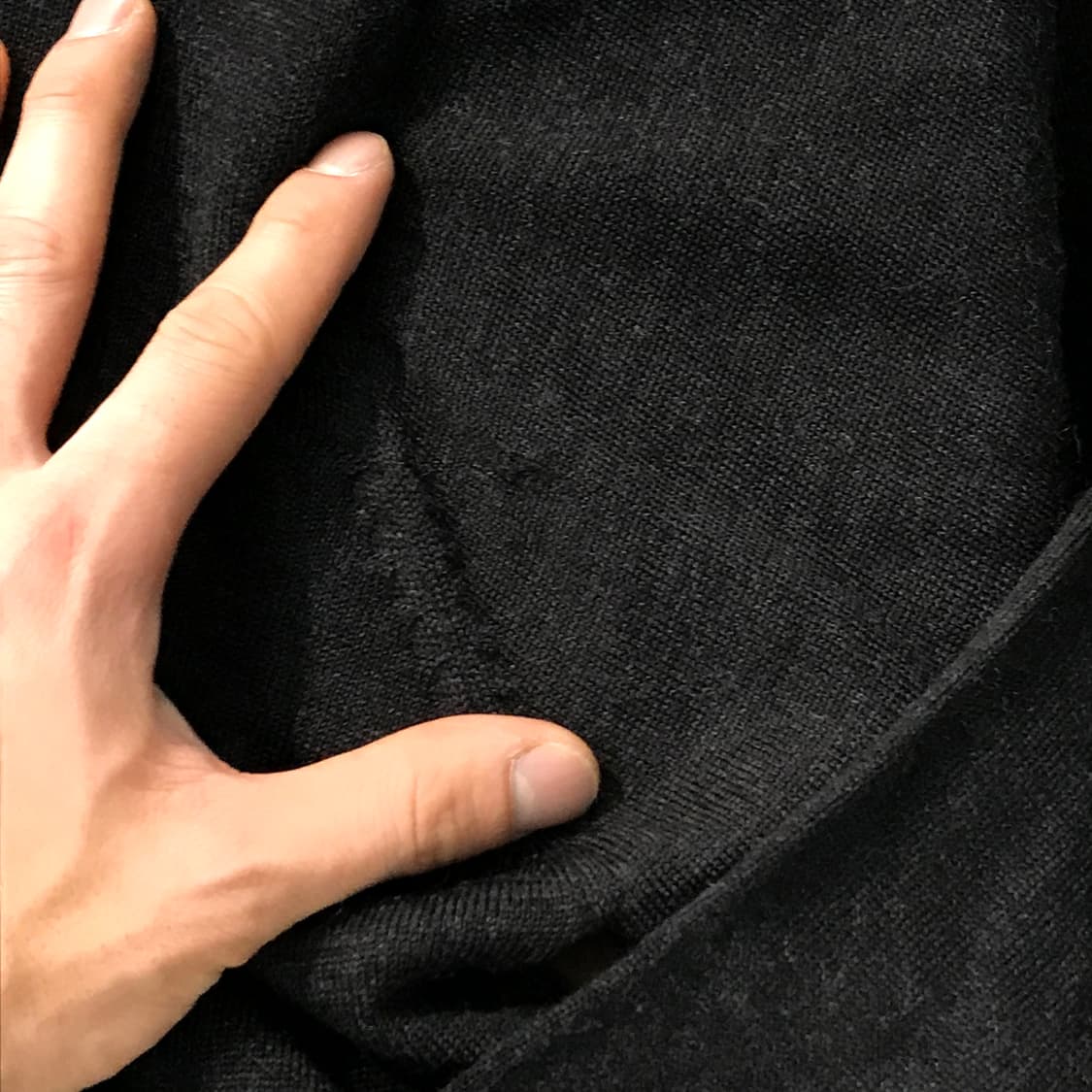 90s 입생로랑 차콜 하프터틀넥 니트 남성 110 사이즈  상품이미지4