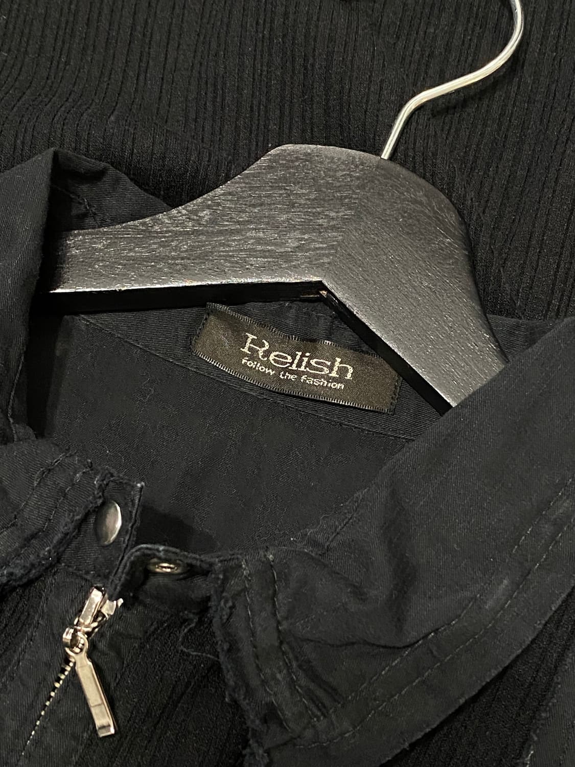 Relish 코튼 배색 디테일 플리츠 집업 상품이미지8