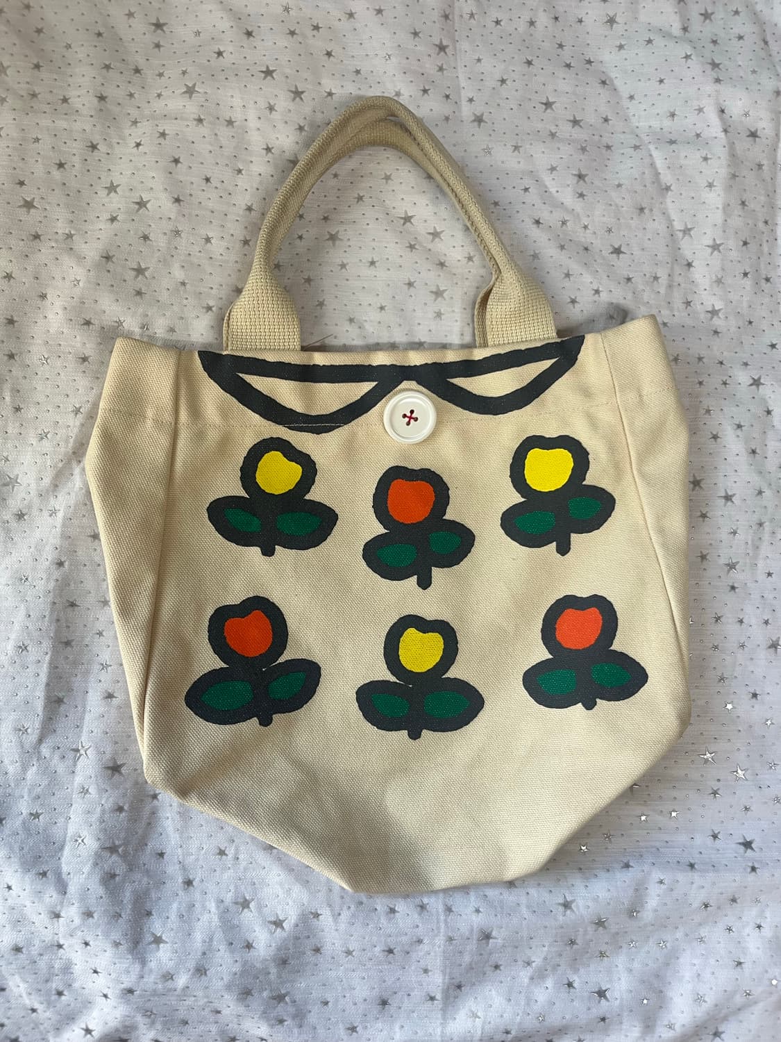 미피 단추 캔버스 에코백 🐰 Miffy 60주년 한정 토트백 상품이미지4