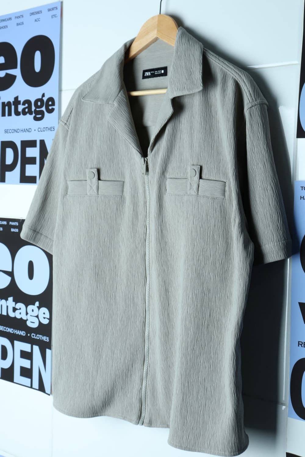 (XL-3XL) 자라 집업 바람막이 점퍼자켓 반팔 시원-7B18 상품이미지1