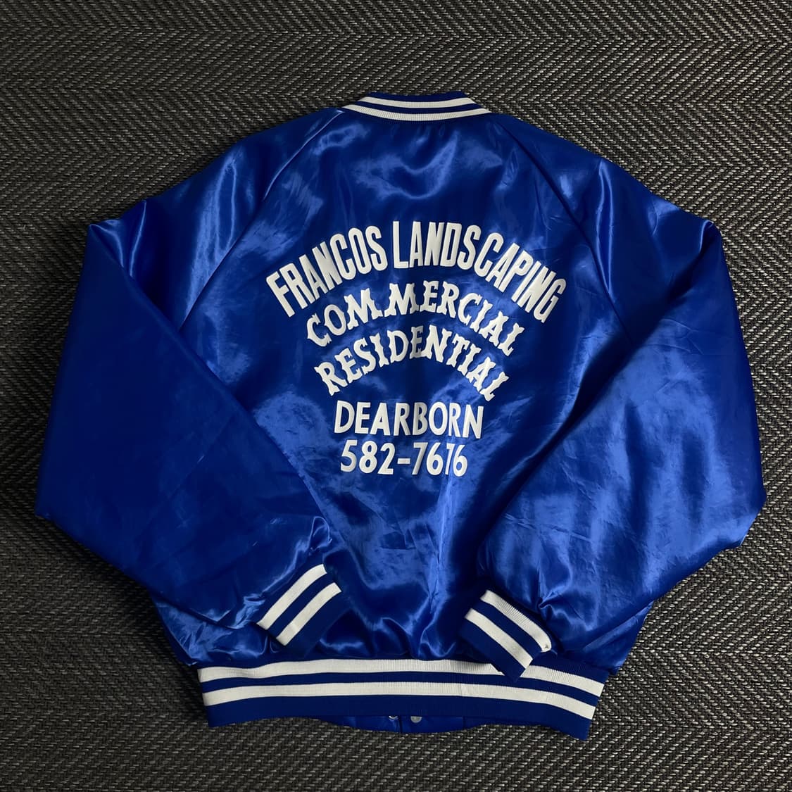 USA 빈티지 레터링 올드스쿨 새틴 바시티 자켓y 3589 상품이미지2