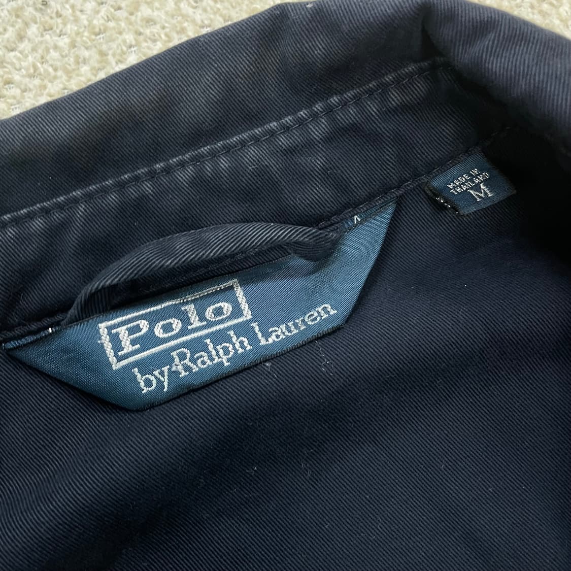 폴로 랄프로렌 포니 로고 코튼 블루종 자켓 네이비 상품이미지3