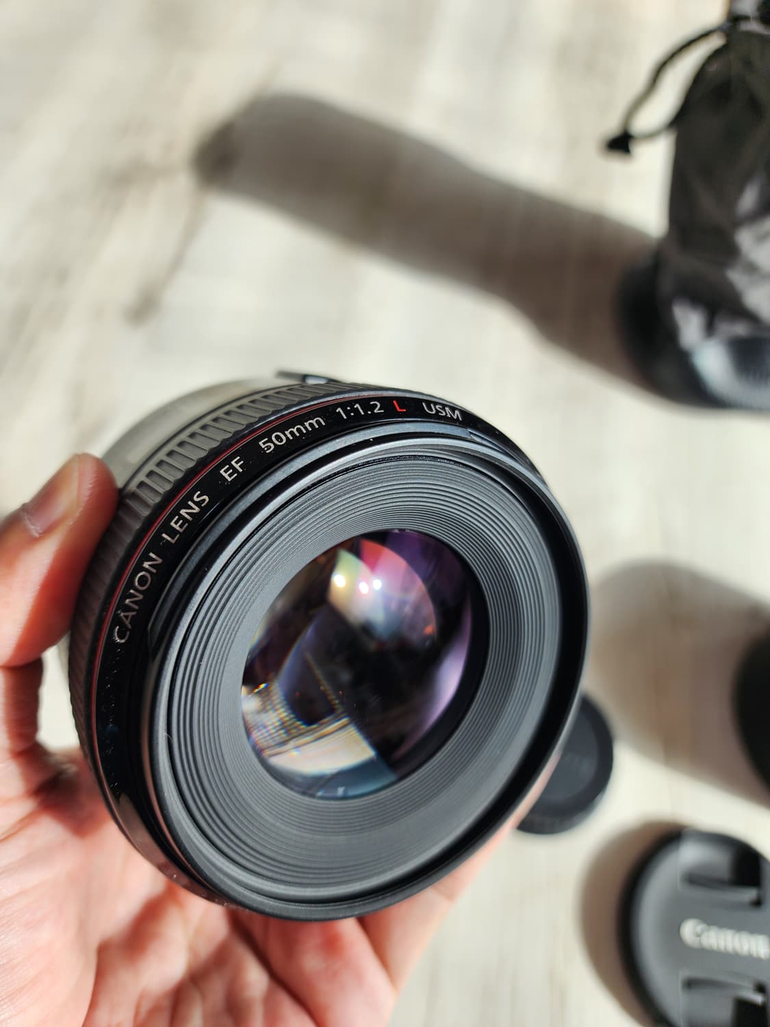 캐논 EF50mm f1.2 L 오이만두 렌즈 팜. EF 50.2 L 상품이미지8