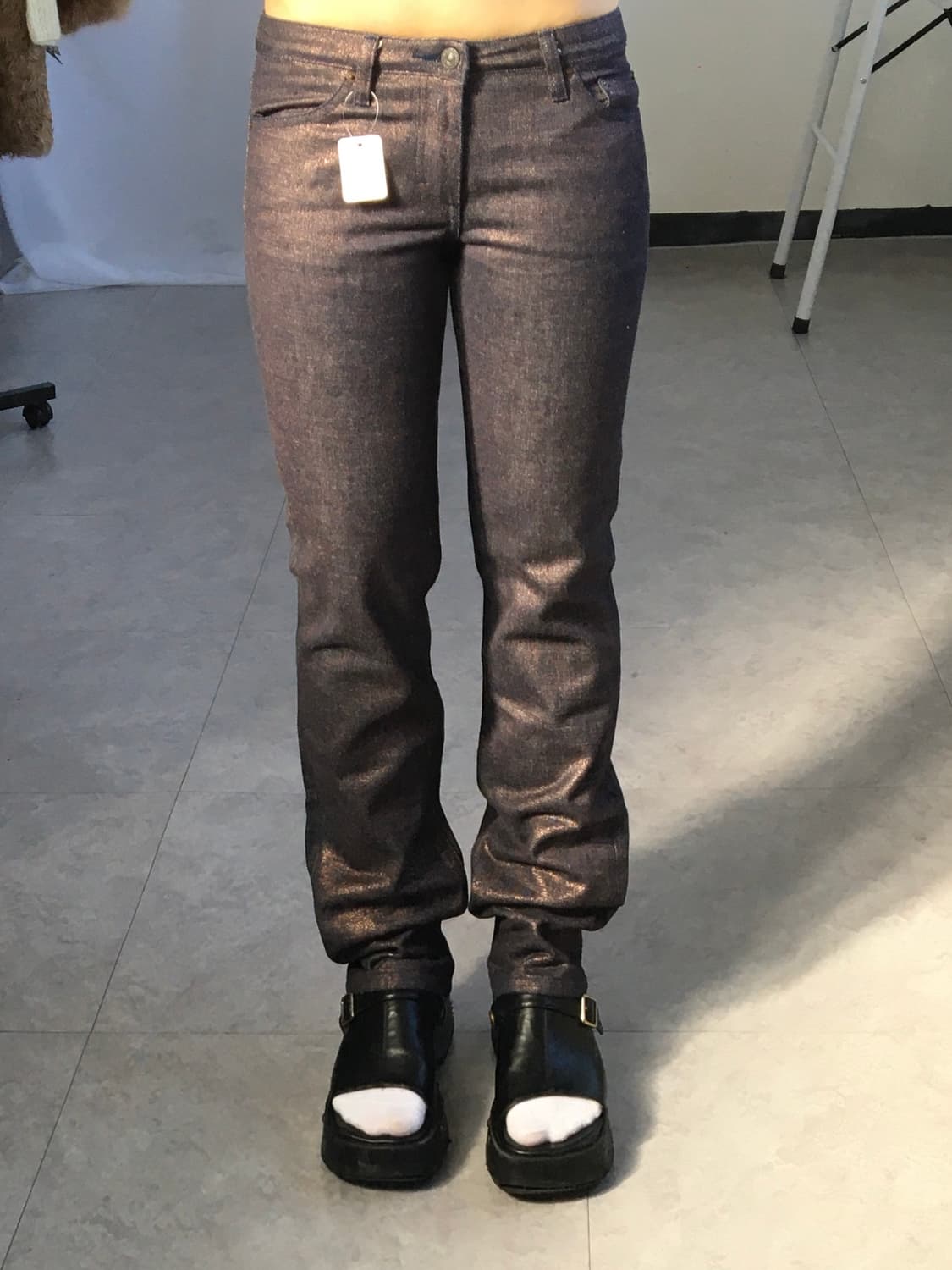 Glitter washing coating pants 상품이미지5