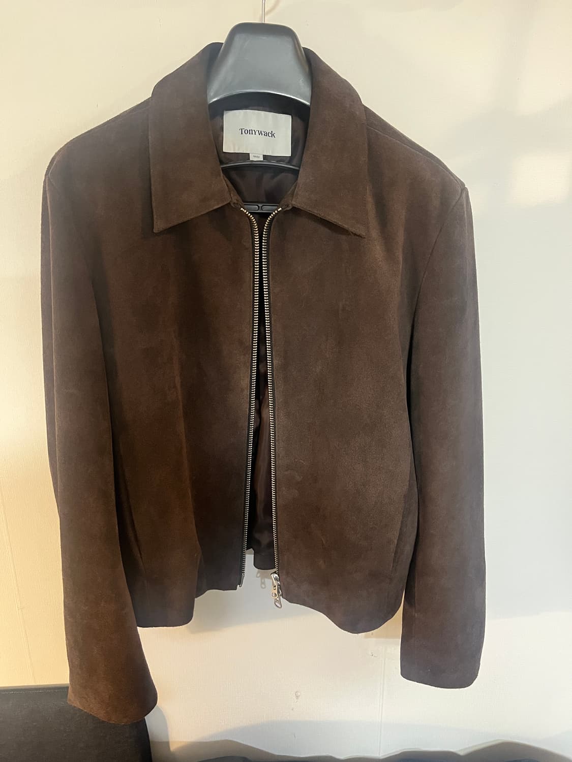 토니웩 스웨이드 지퍼 블루종 자켓 L 상품이미지4