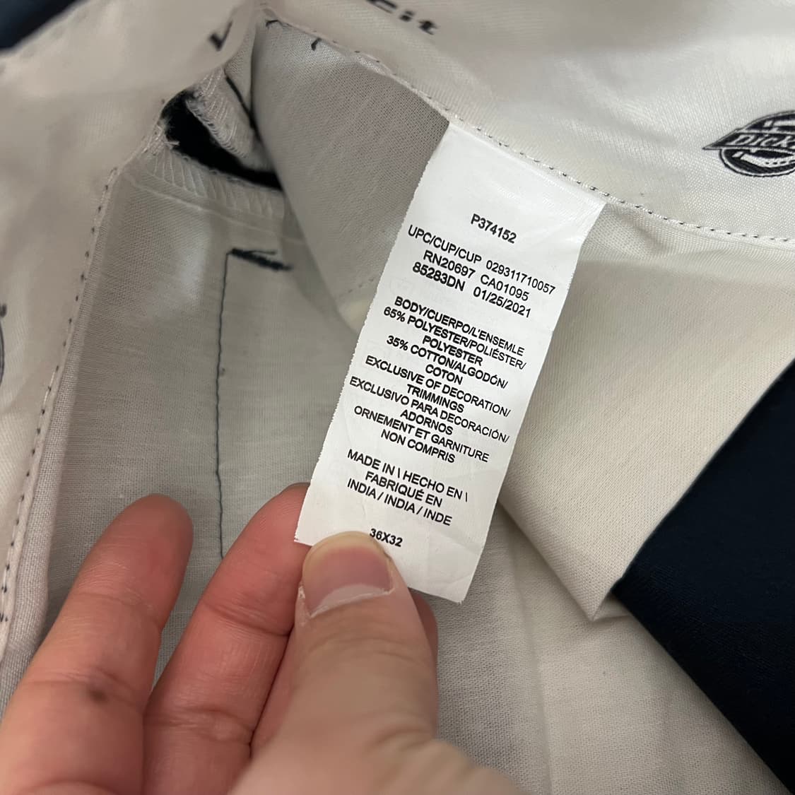 디키즈 루즈핏 팬츠 네이비 상품이미지6