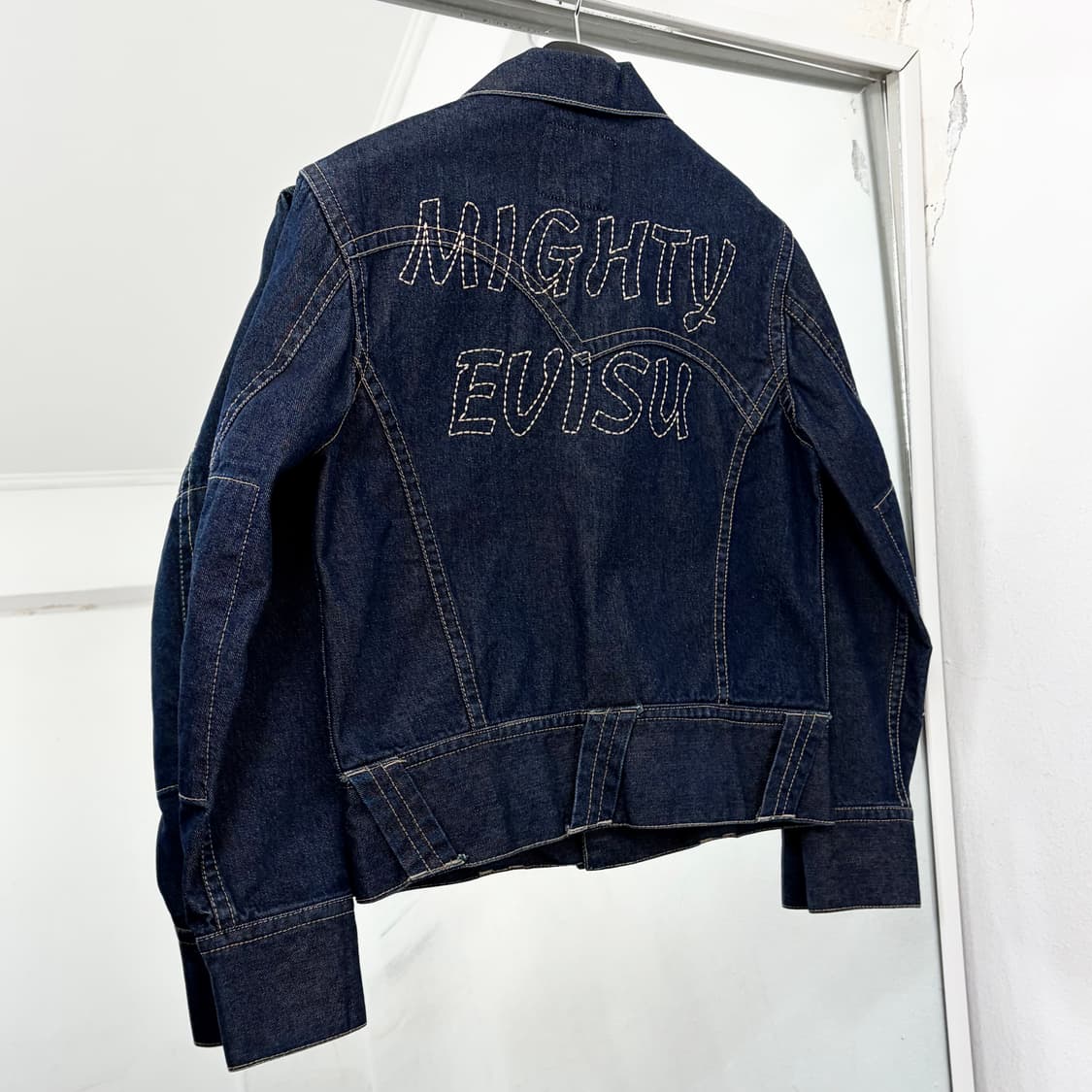 에비수 재팬 자수 데님 자켓 상품이미지1