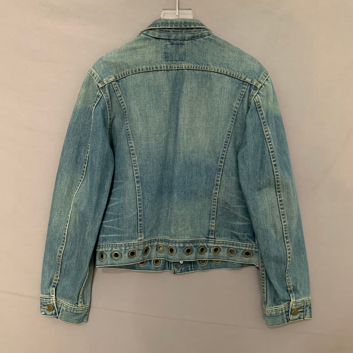 L LEE 리 00s 빈티지 여성 슬림 펀칭 데님 청자켓 상품이미지2