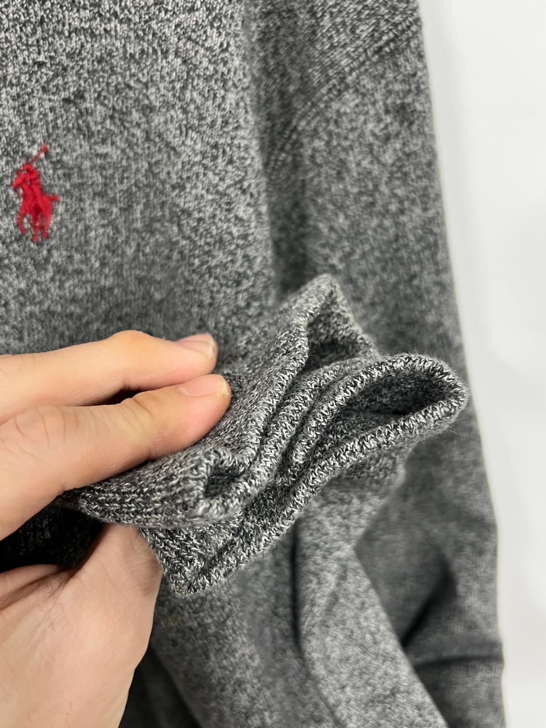 폴로 랄프로렌 그레이 라운드넥 니트  상품이미지5