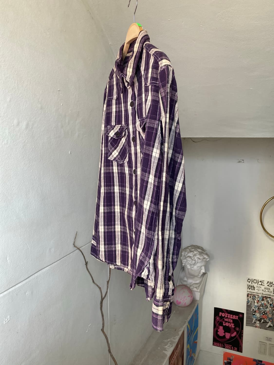 USA 웨스턴 체크 셔츠 상품이미지4