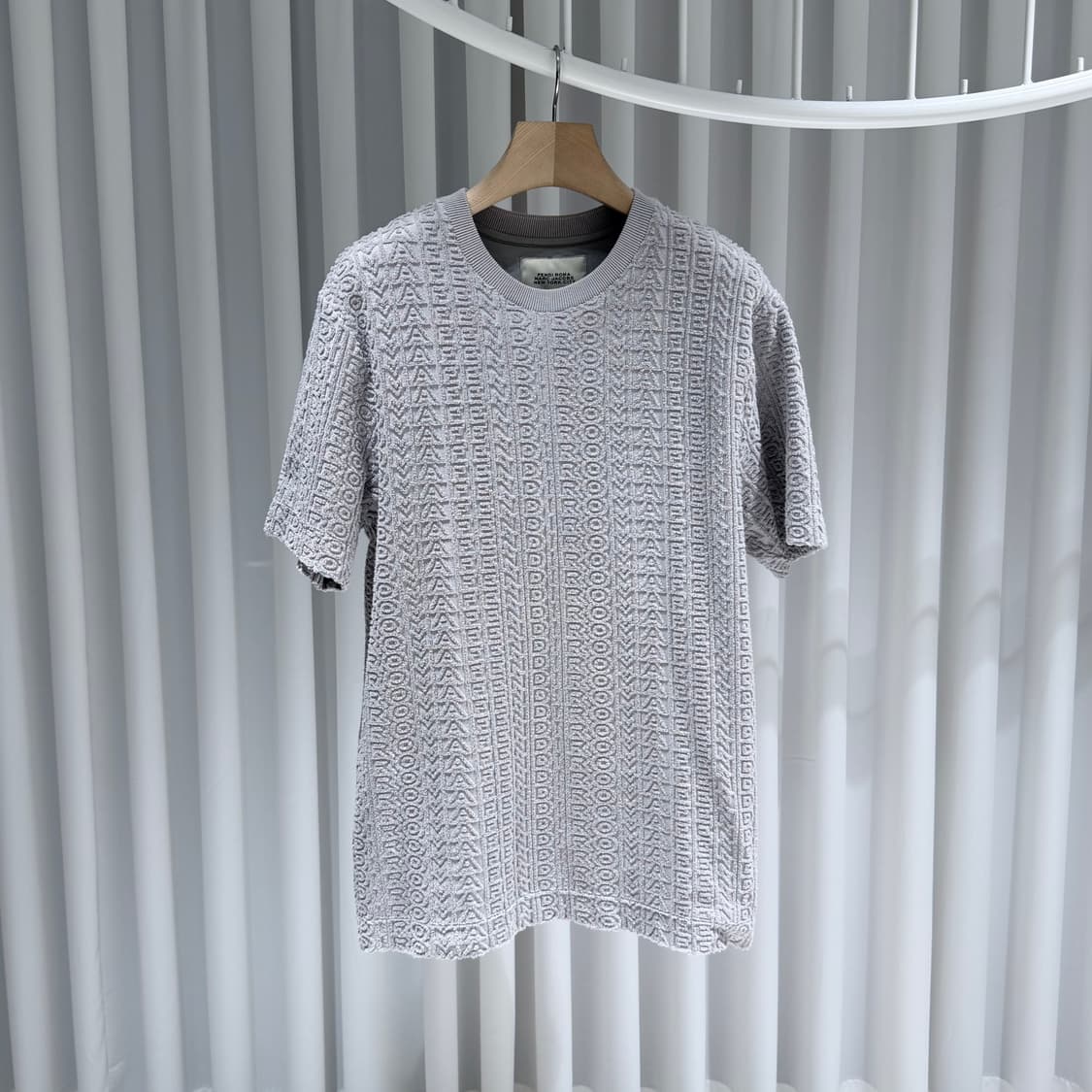 (S/S,46) / 펜디 X 마크 제이콥스 파일 그레이 반팔 반바지 셋업 상품이미지2