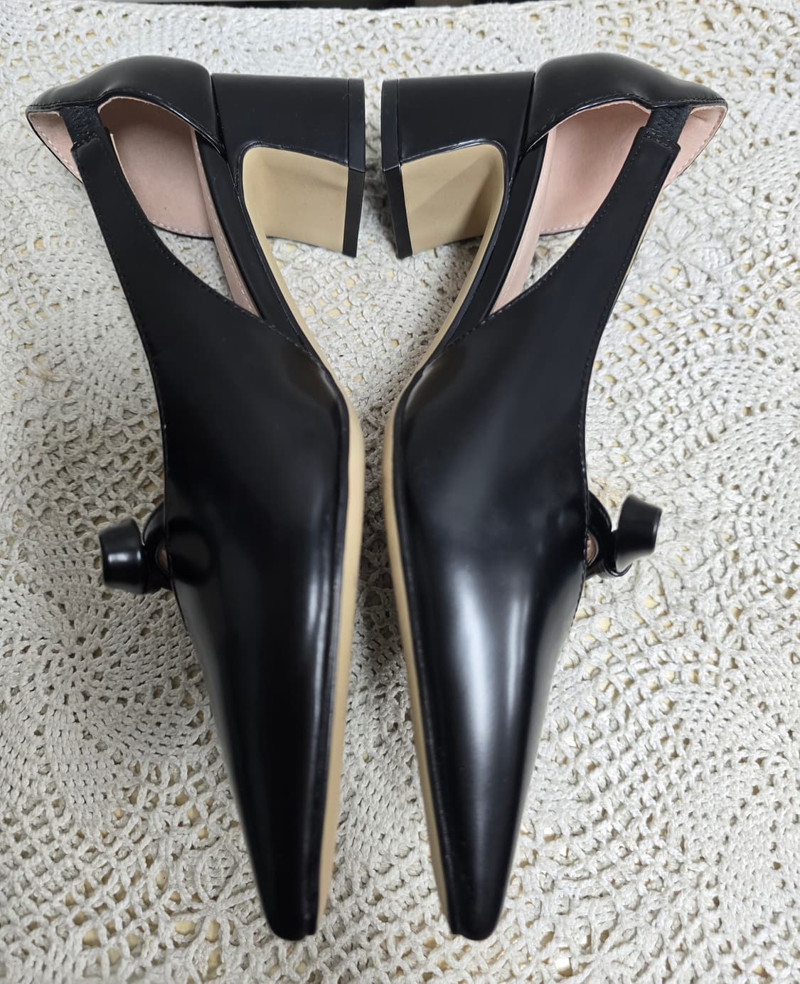 새상품)지스튜디오 사이드 오픈 리본 펌프스 235 상품이미지2