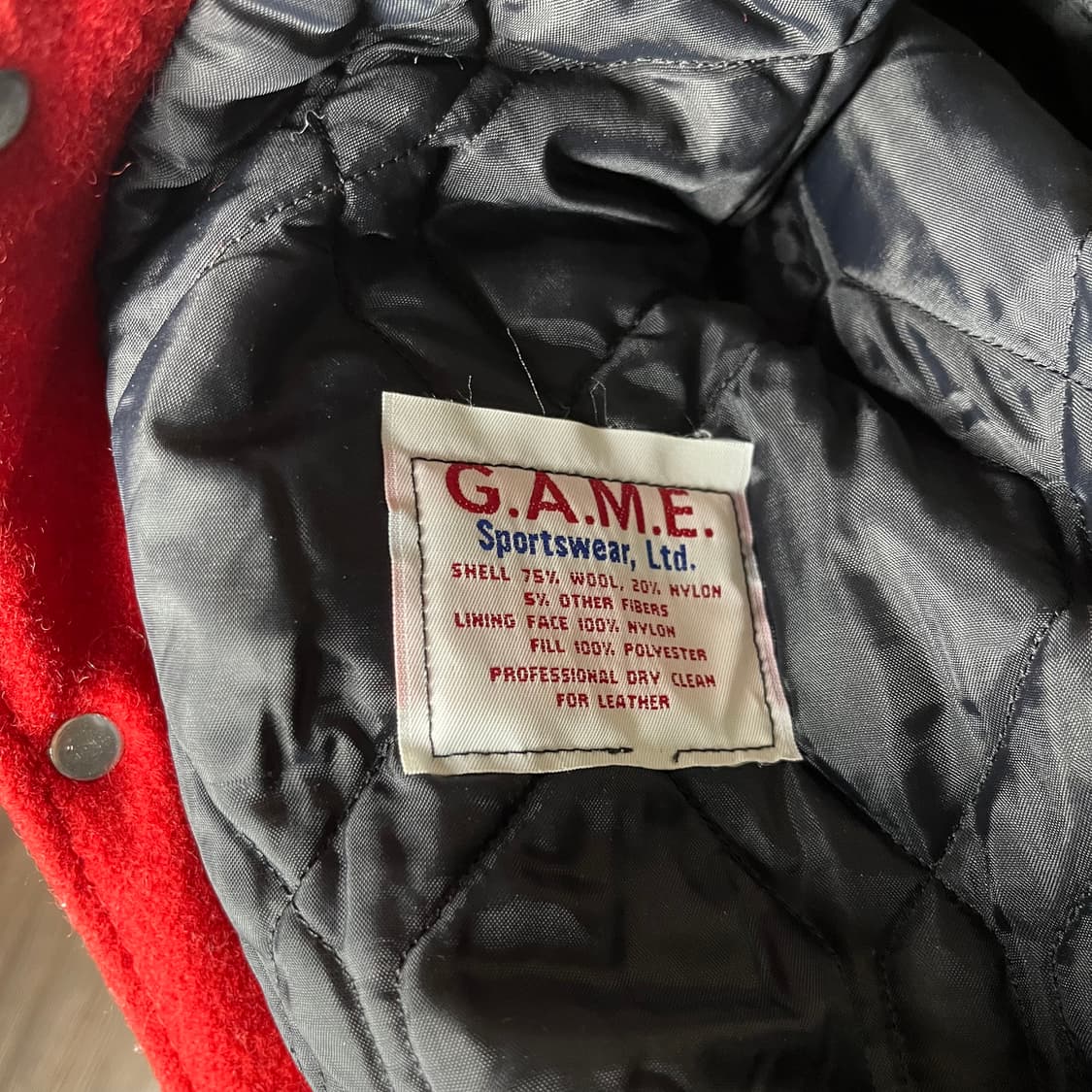 [USA vintage] 90's GAME Sports 바시티자켓 상품이미지6