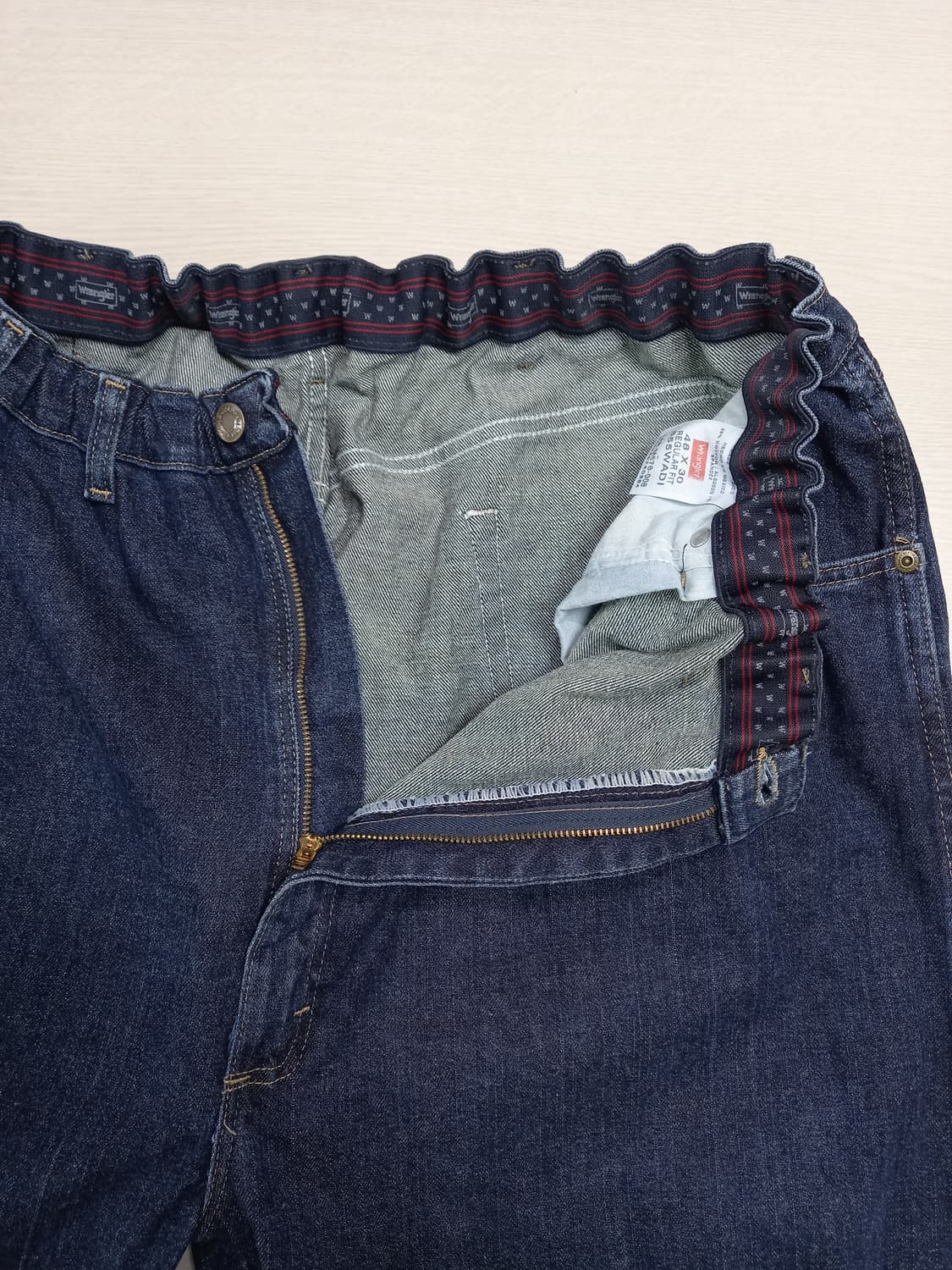 42- Wrangler Mexico 밴딩 스판 일자진 진청 42-02 상품이미지7