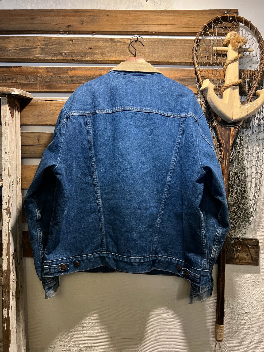 [XL]90's 랭글러 USA Made 블랭킷 라이닝 데님 트러커 자켓 상품이미지8