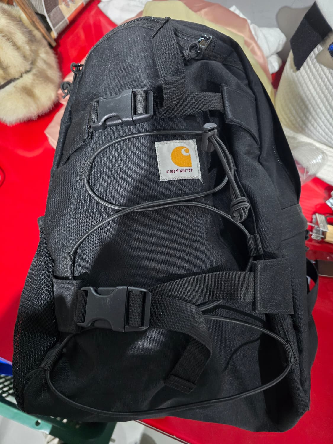 칼하트 킥플립 백팩 블랙 상품이미지1