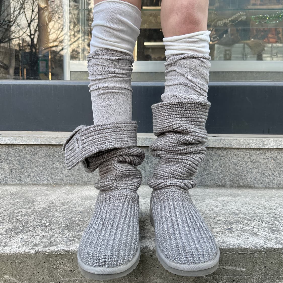 00s 그레이 니트 어그 카디 부츠 (250부터 가능) 상품이미지5