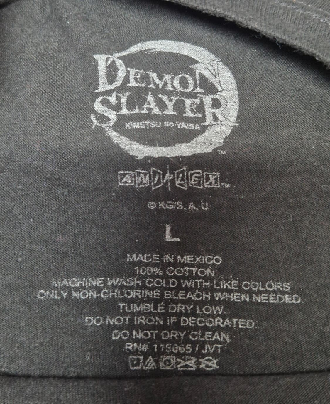[L]귀멸의 칼날 오피셜 티셔츠  -230 상품이미지3