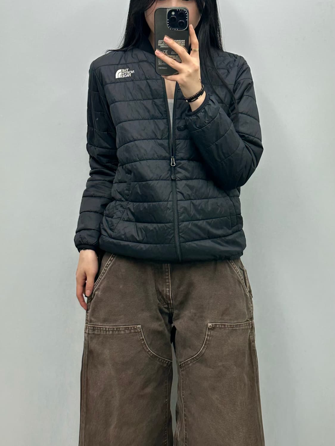 노스페이스 블랙 경량 패딩 상품이미지1