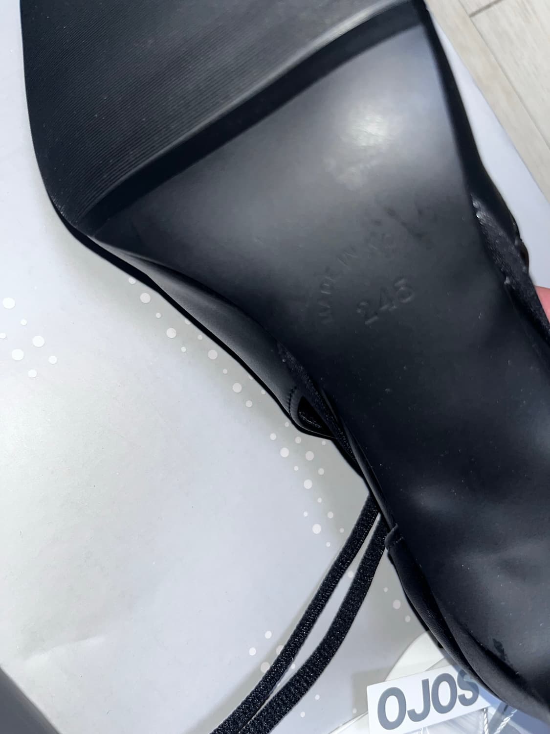 <새상품> 오호스 멀티스트랩 스틸레토 힐 블랙 상품이미지2