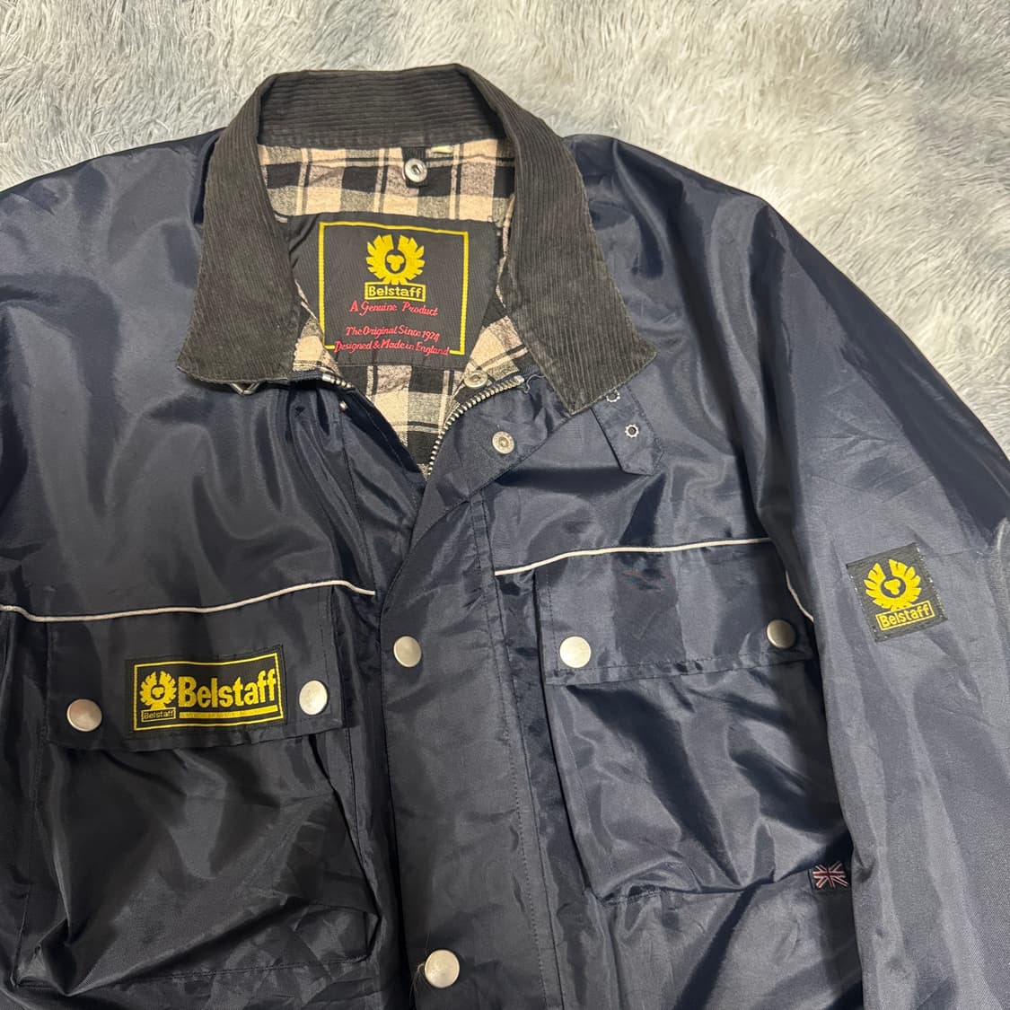 00s 벨스타프 나일론 코듀로이 바버자켓 XL사이즈 상품이미지3