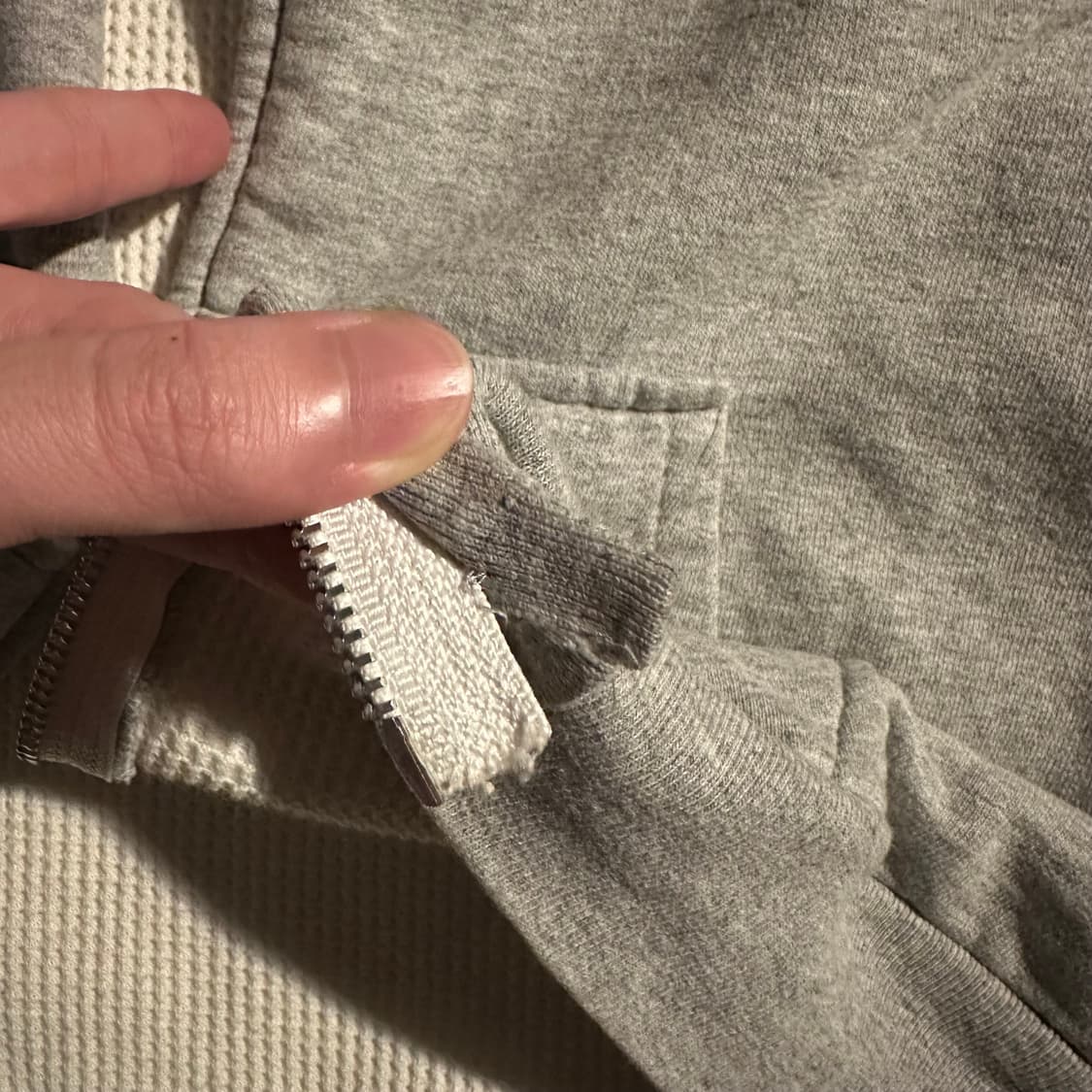 90s 캠버 써멀 후드집업 상품이미지3