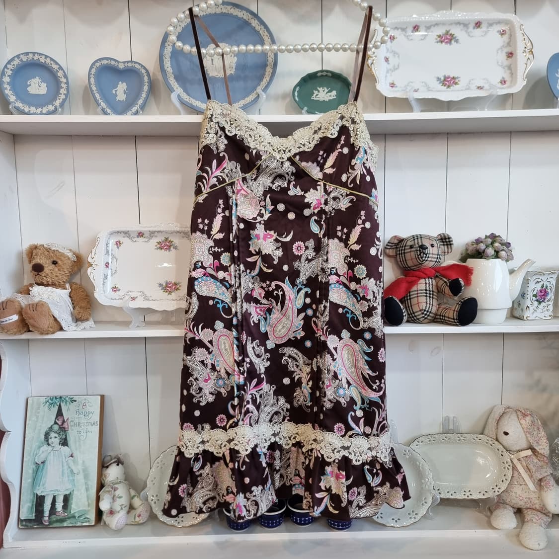 페이즐리 레이스 캐미원피스 상품이미지1