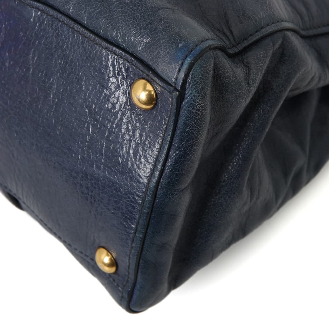 미우미우 비텔로 샤인 토트백 블루 보스턴 RN1037 상품이미지6