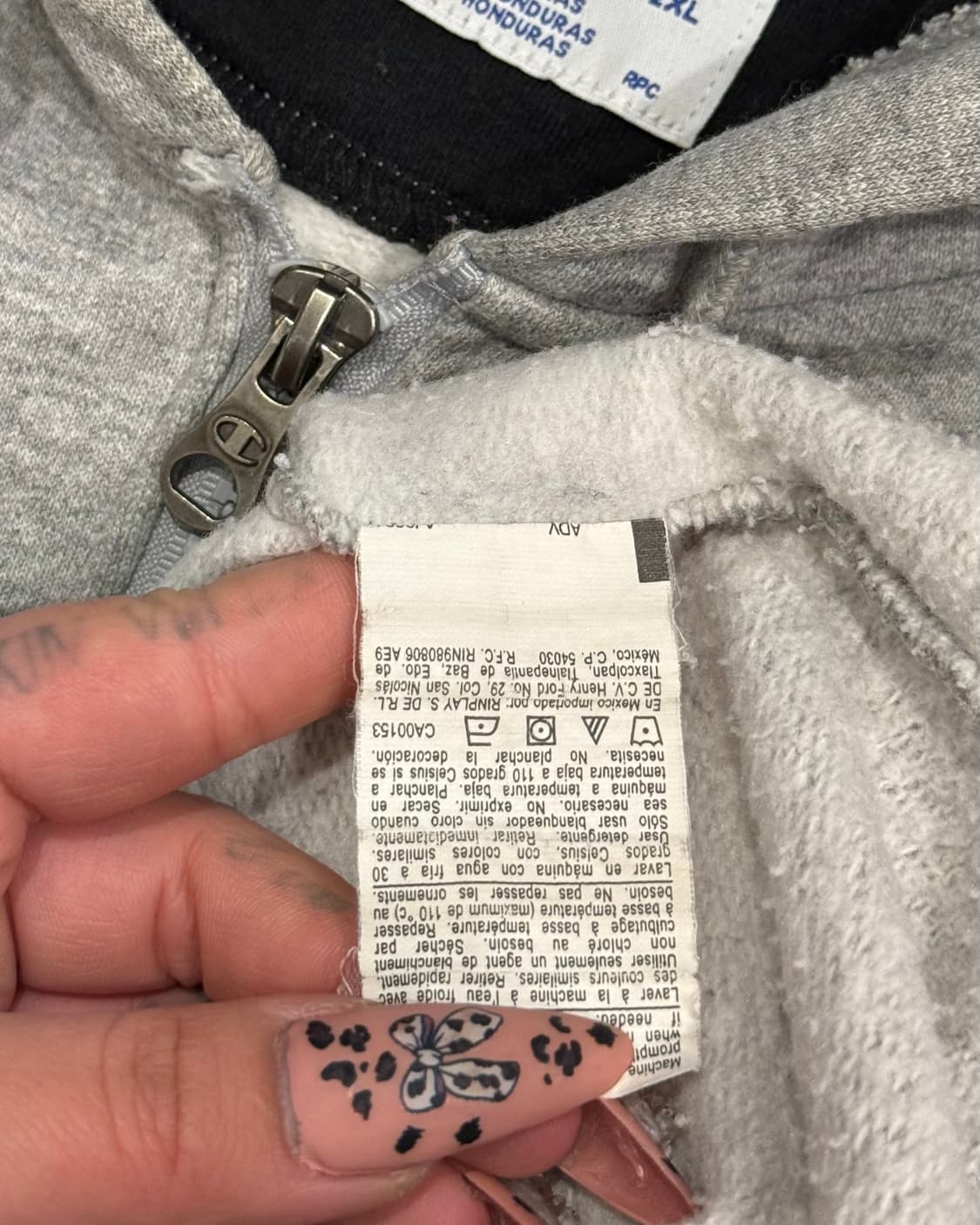 챔피온 그레이 후드집업 상품이미지4