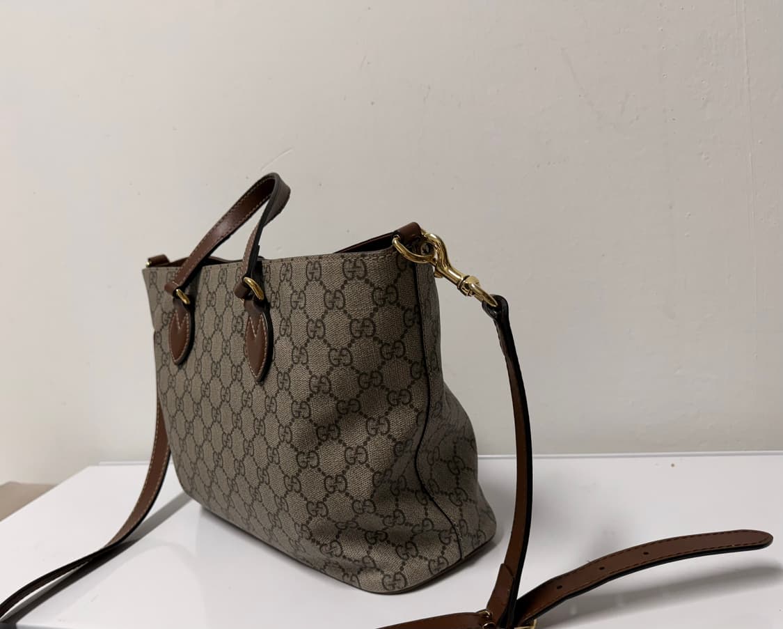 [정품] 구찌 GG 슈프림 캔버스 스몰 토트백  상품이미지4