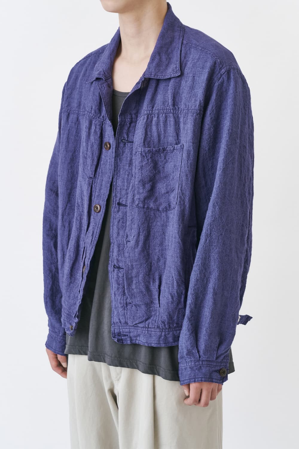 이얼즈어고 프렌치 린넨 트러커 자켓 M 상품이미지4