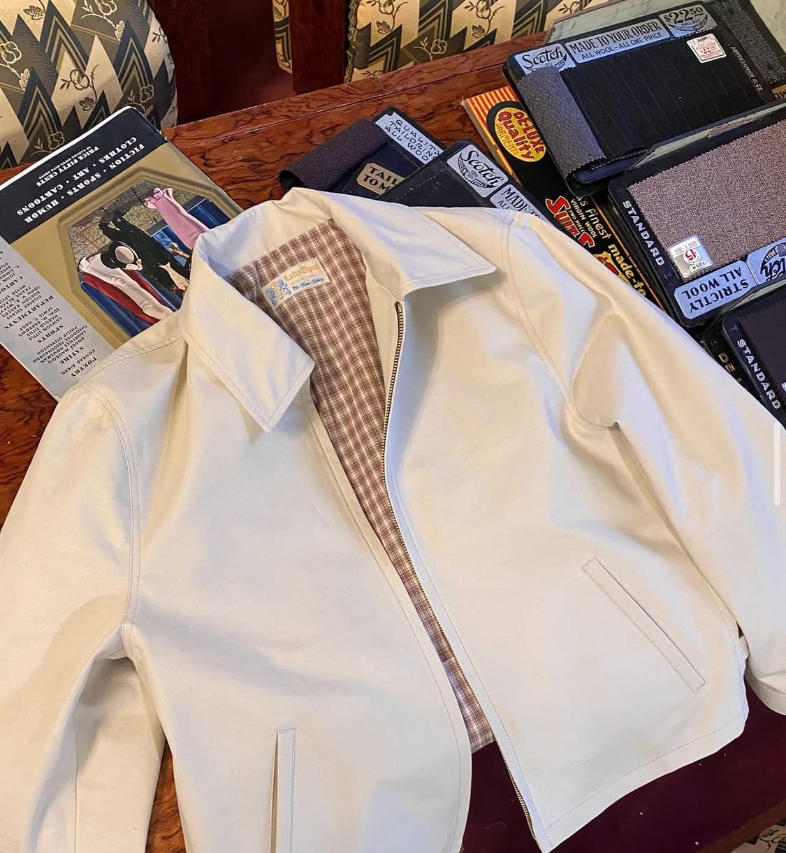 [38] 로프티오퍼스 플리츠백 코튼 자켓 상품이미지1