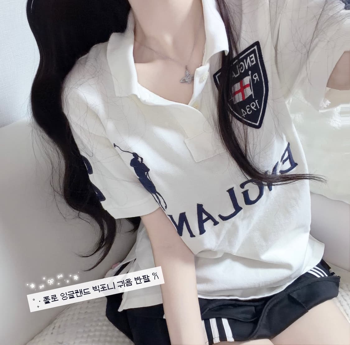 🐰폴로 랄프로렌 빅포니 잉글랜드 화이트 희귀매물🤍 상품이미지1