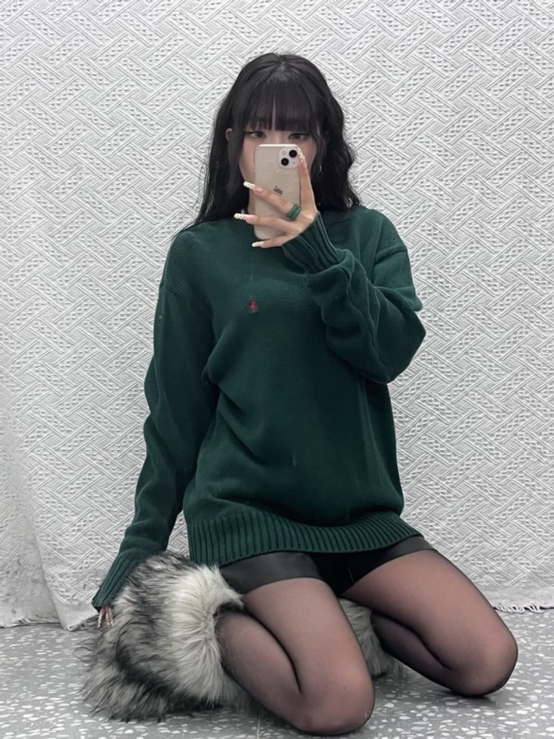 폴로 랄프로렌 모던 캐주얼  빈티지 딥그린 니트 XL C09972 상품이미지2