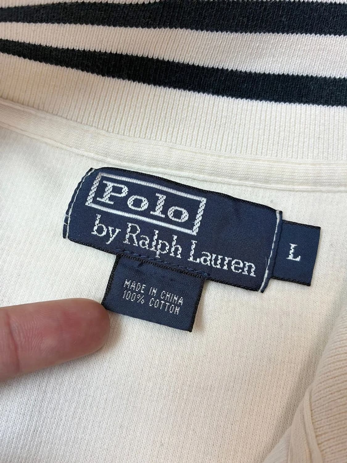 폴로 랄프로렌 00s Y2K 자수 로고 반집업 니트 PN5387 상품이미지8
