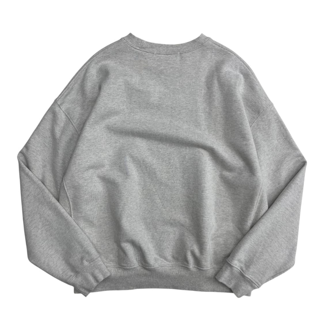 마르디 메르크디 버건디 센터로고 백멜란지 맨투맨 상품이미지3